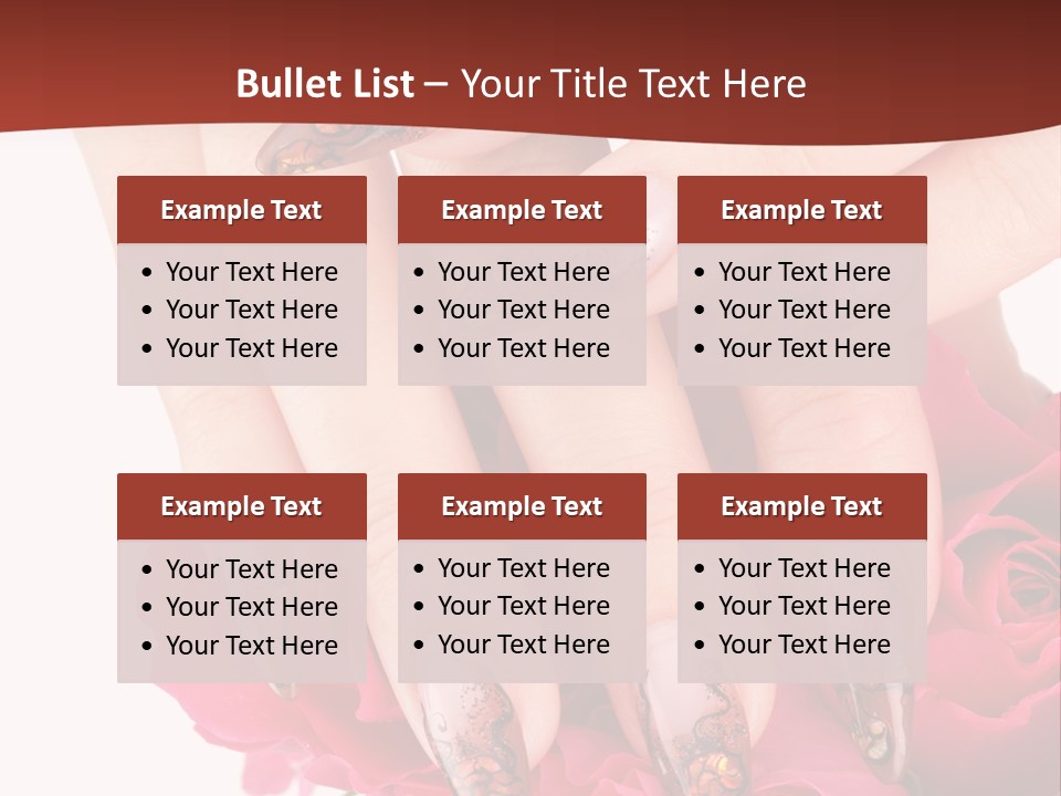 Purity French Nail PowerPoint Template