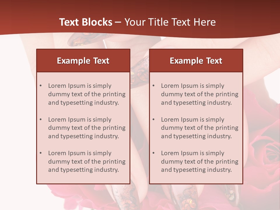 Purity French Nail PowerPoint Template