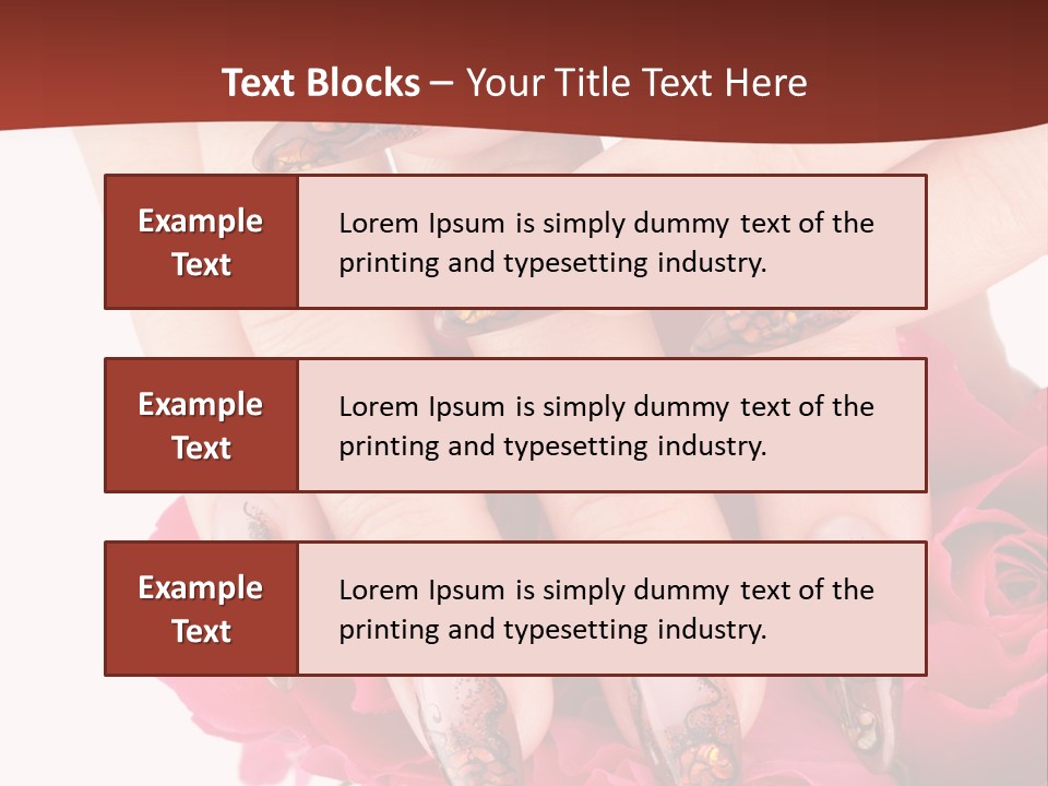 Purity French Nail PowerPoint Template