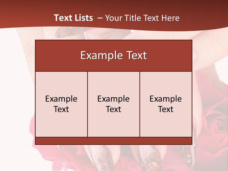Purity French Nail PowerPoint Template