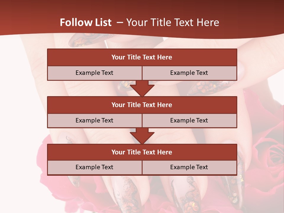 Purity French Nail PowerPoint Template