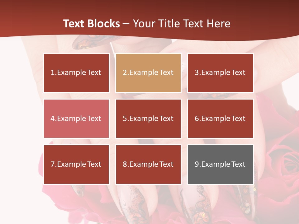 Purity French Nail PowerPoint Template