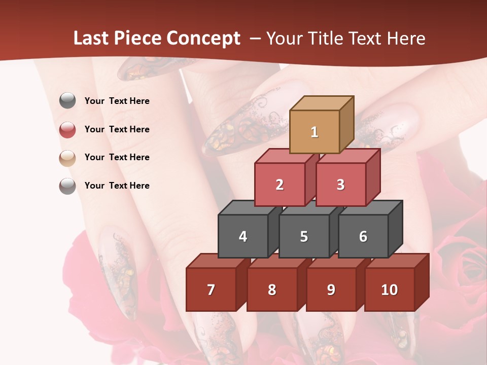 Purity French Nail PowerPoint Template