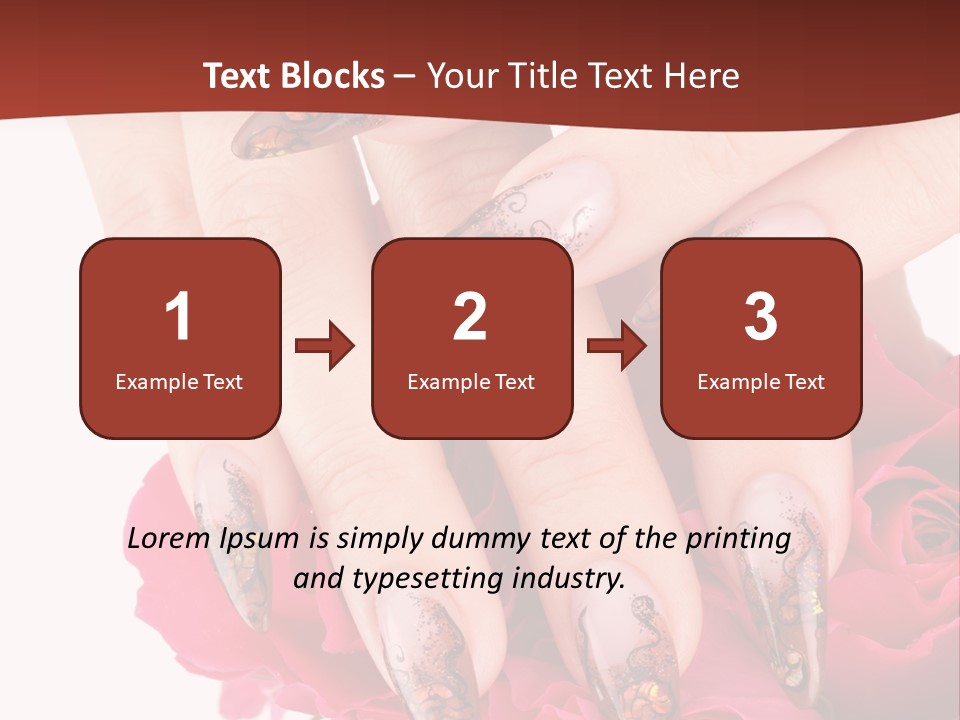 Purity French Nail PowerPoint Template