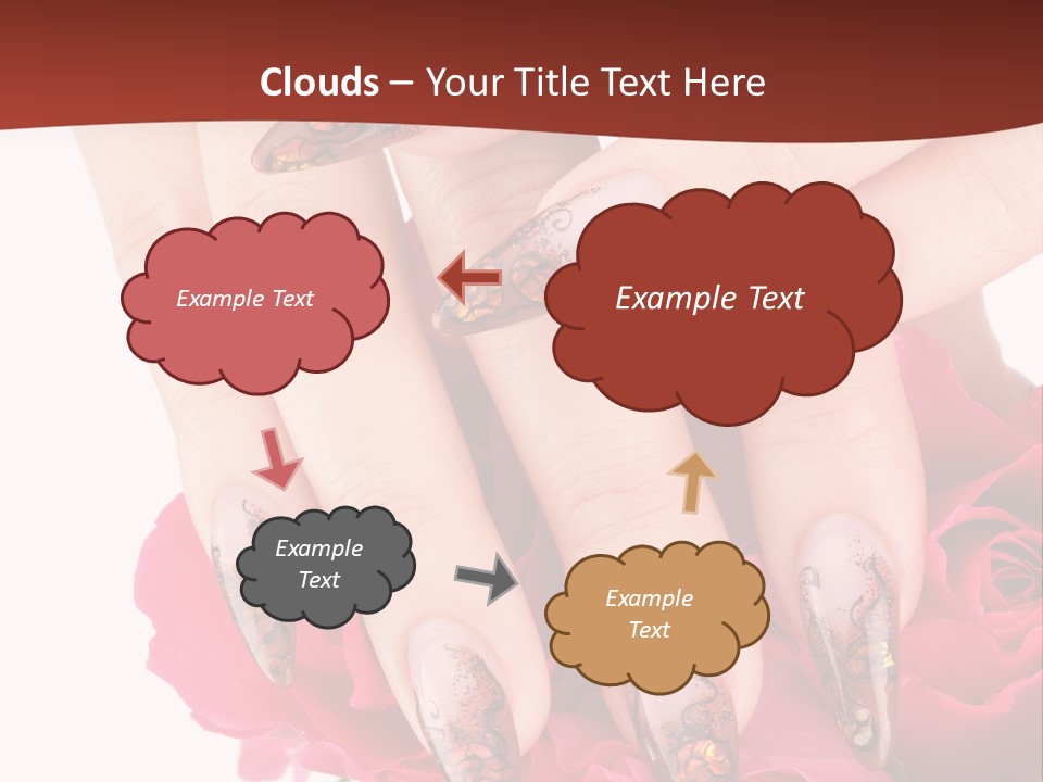 Purity French Nail PowerPoint Template