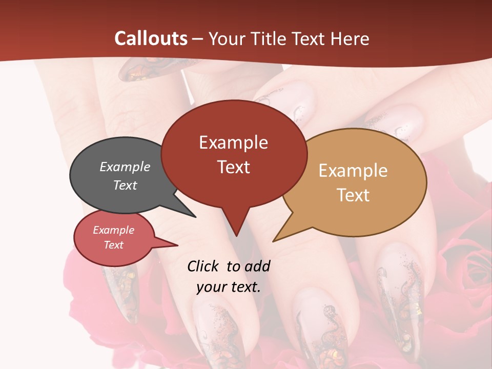 Purity French Nail PowerPoint Template