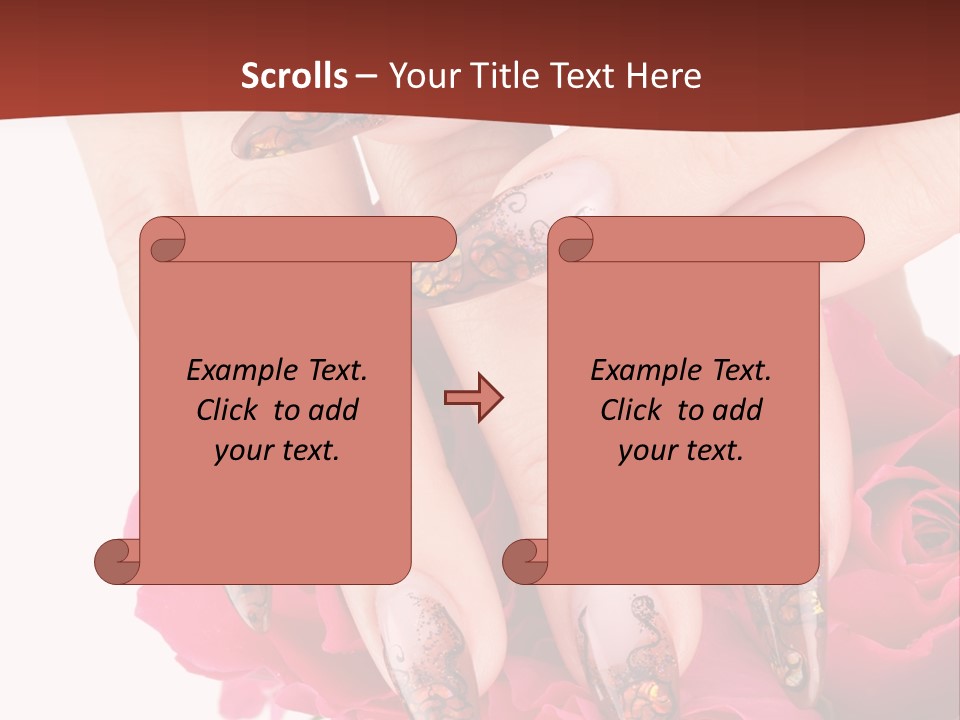 Purity French Nail PowerPoint Template
