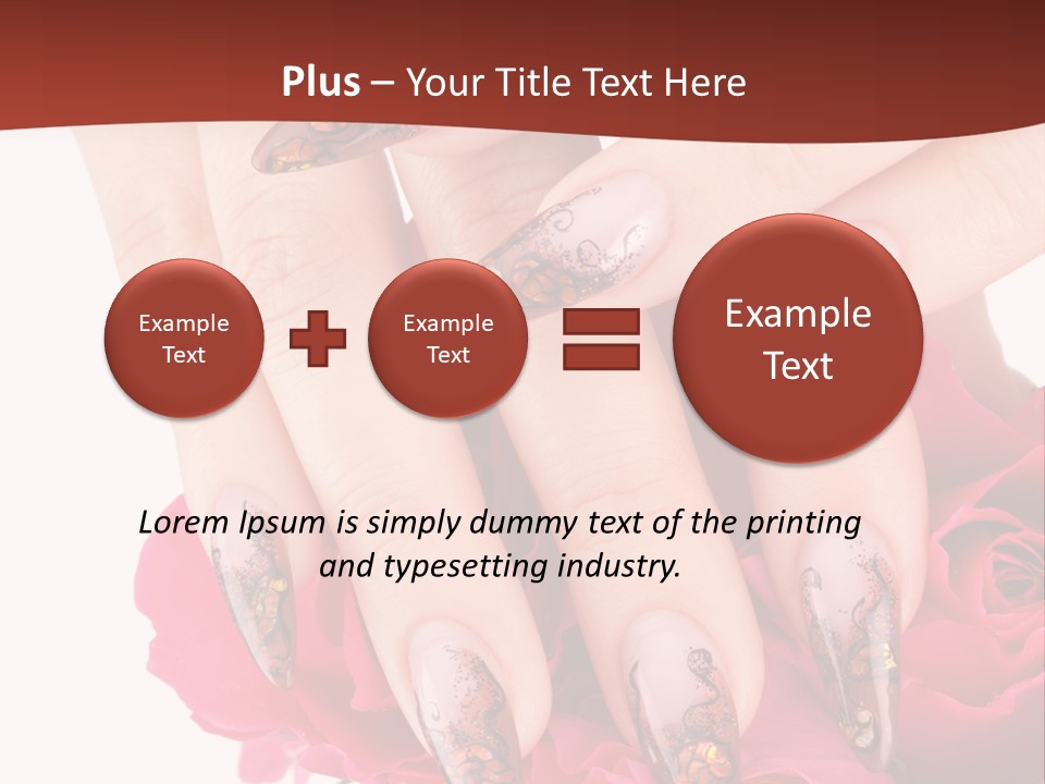 Purity French Nail PowerPoint Template