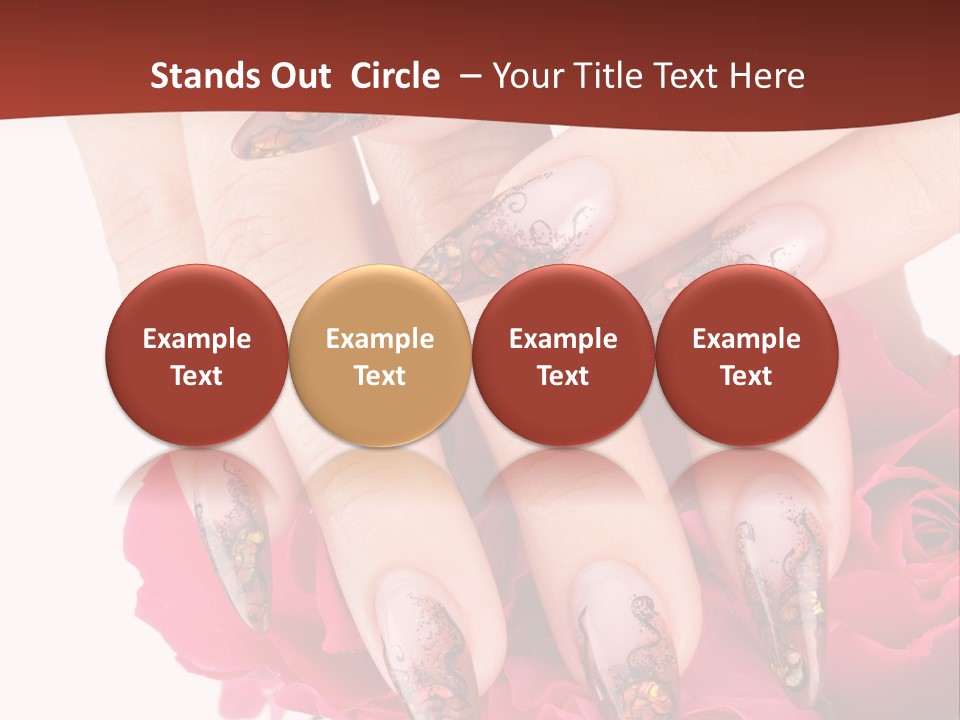 Purity French Nail PowerPoint Template