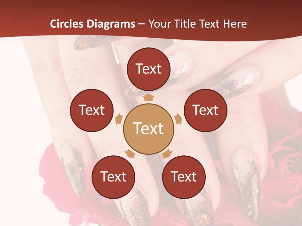 Purity French Nail PowerPoint Template