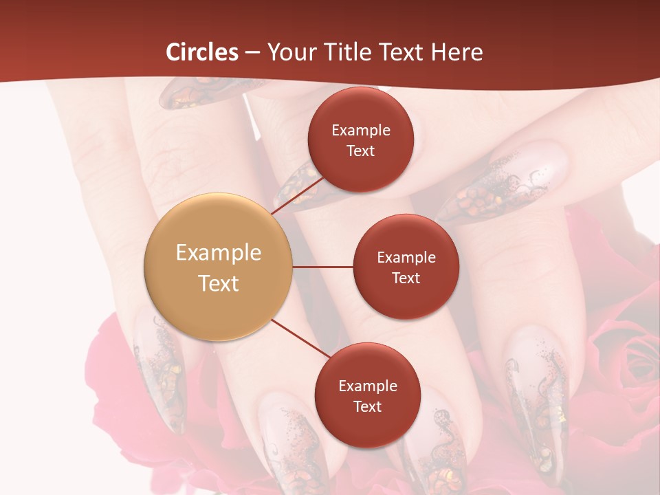 Purity French Nail PowerPoint Template