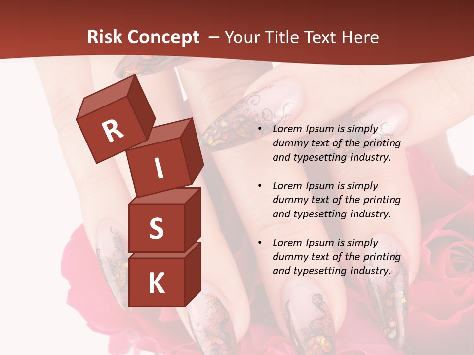 Purity French Nail PowerPoint Template