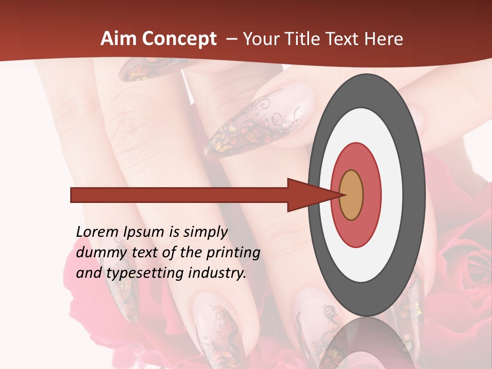 Purity French Nail PowerPoint Template