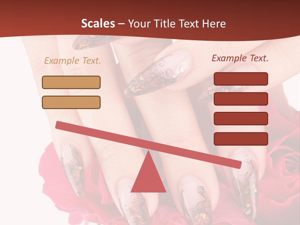 Purity French Nail PowerPoint Template
