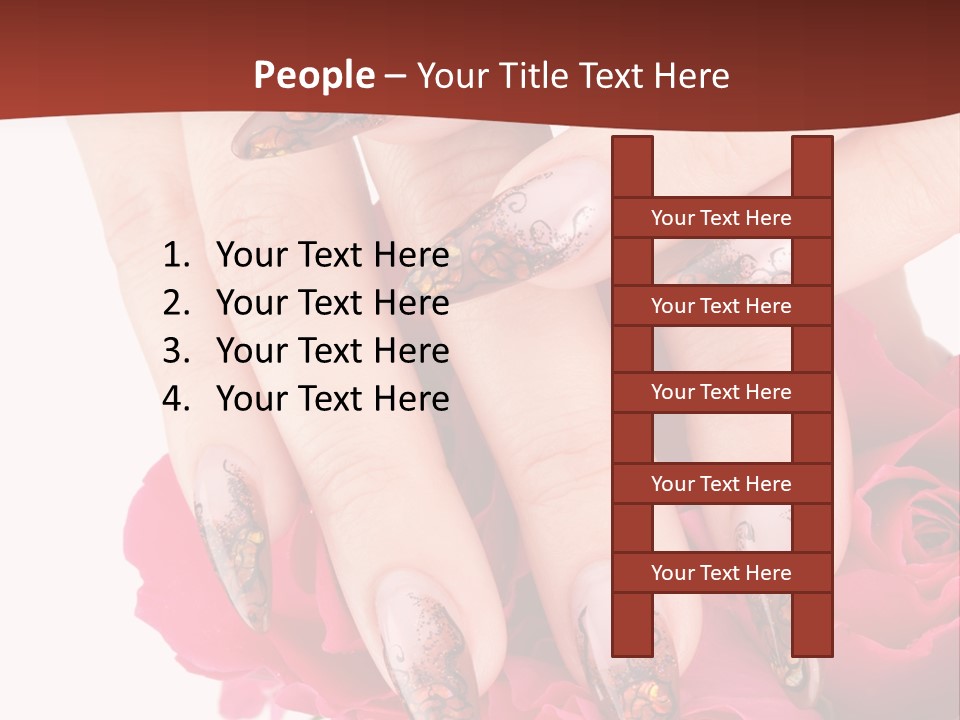 Purity French Nail PowerPoint Template