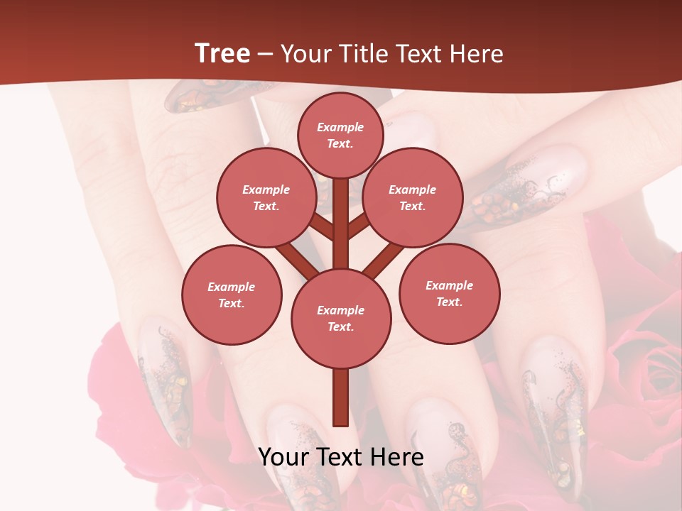 Purity French Nail PowerPoint Template