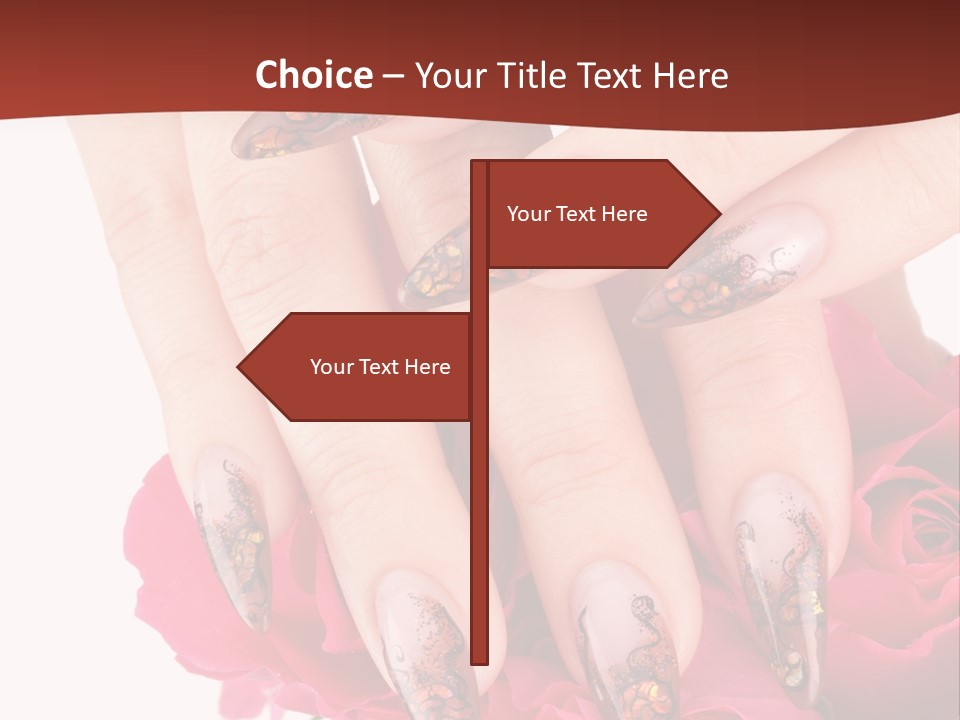 Purity French Nail PowerPoint Template