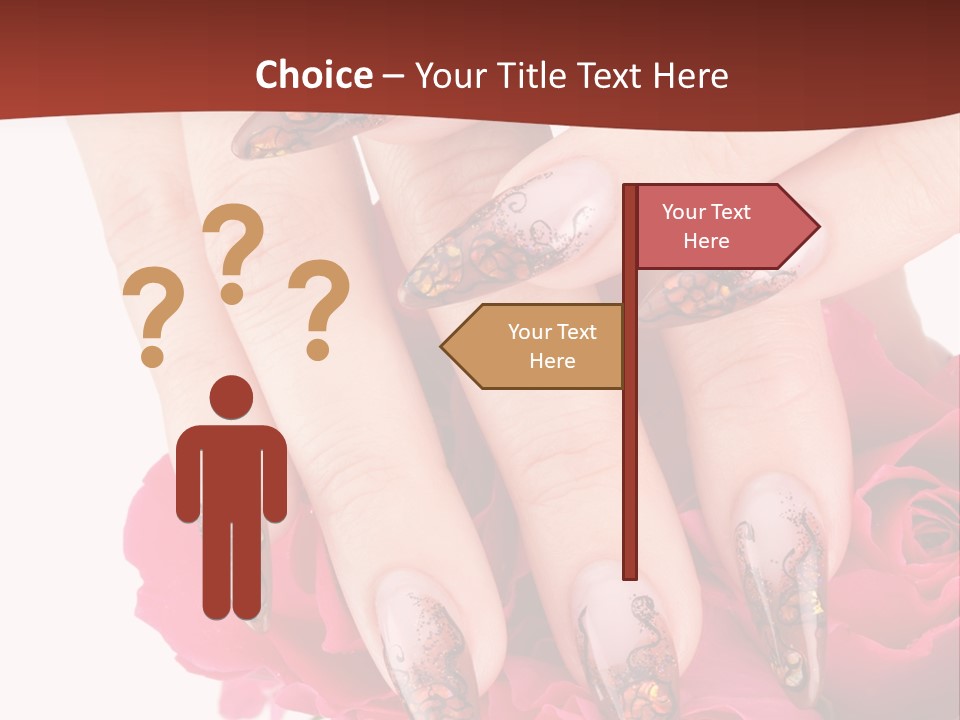 Purity French Nail PowerPoint Template