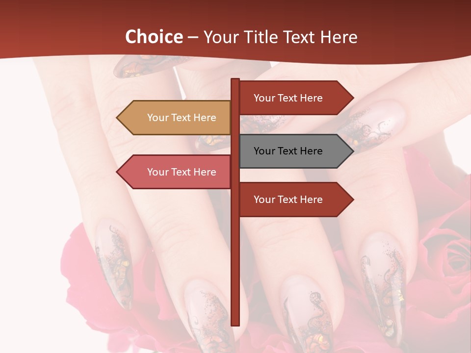 Purity French Nail PowerPoint Template