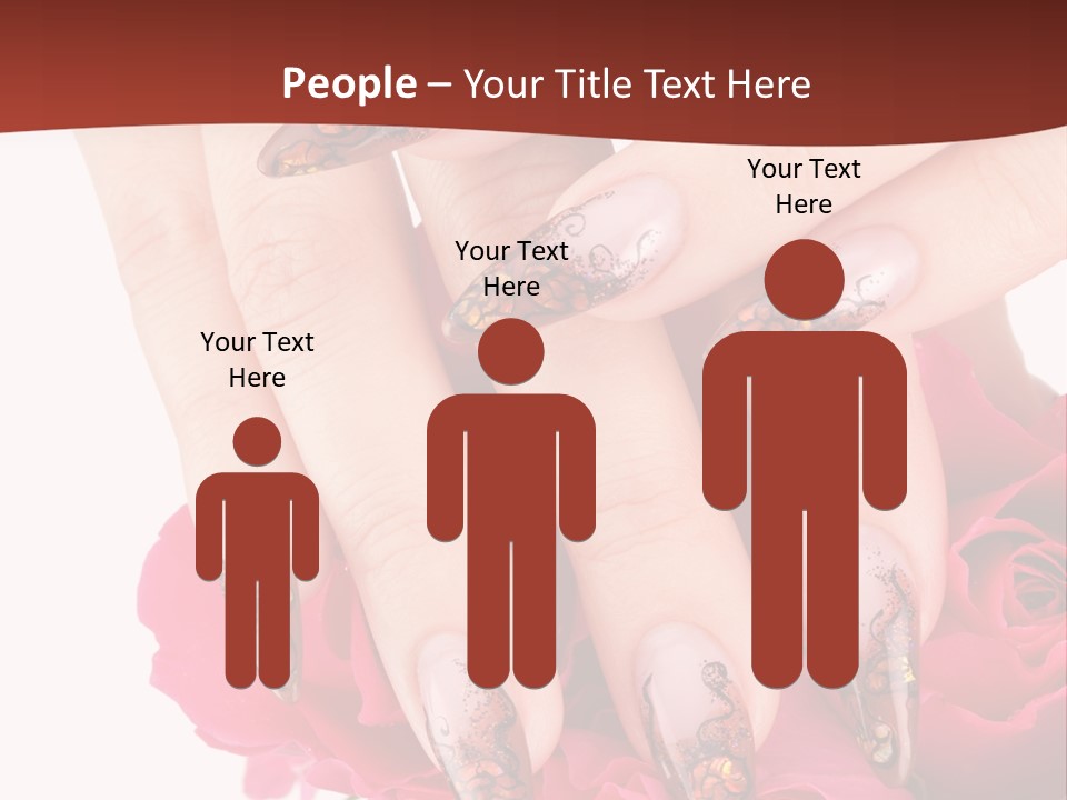 Purity French Nail PowerPoint Template