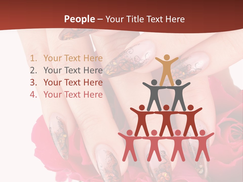 Purity French Nail PowerPoint Template