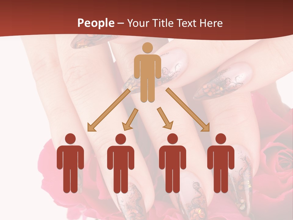 Purity French Nail PowerPoint Template