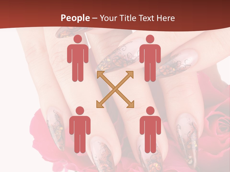 Purity French Nail PowerPoint Template