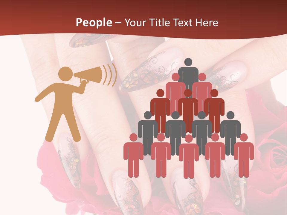 Purity French Nail PowerPoint Template