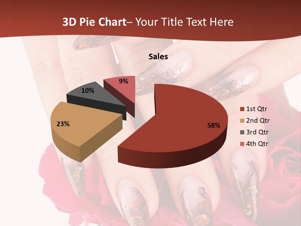 Purity French Nail PowerPoint Template