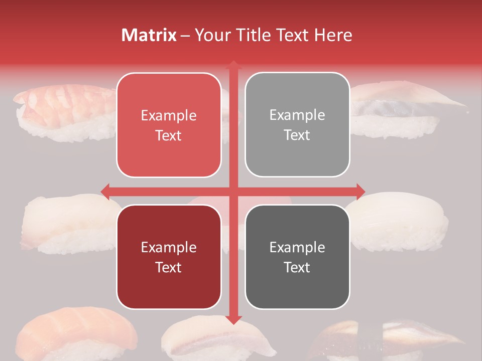 Yellow Salmon Soy PowerPoint Template