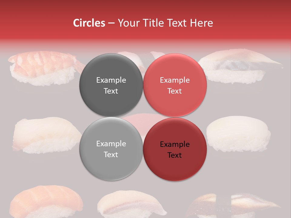 Yellow Salmon Soy PowerPoint Template