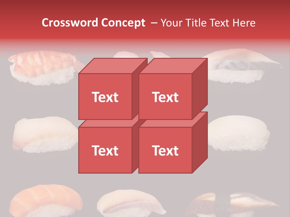 Yellow Salmon Soy PowerPoint Template