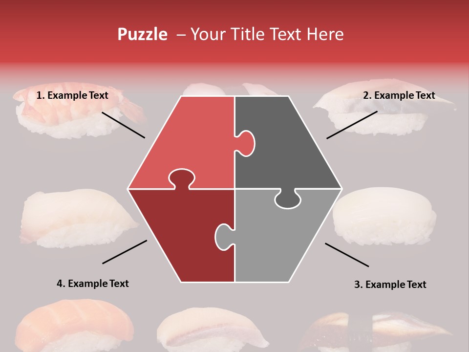 Yellow Salmon Soy PowerPoint Template