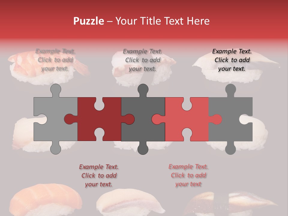 Yellow Salmon Soy PowerPoint Template