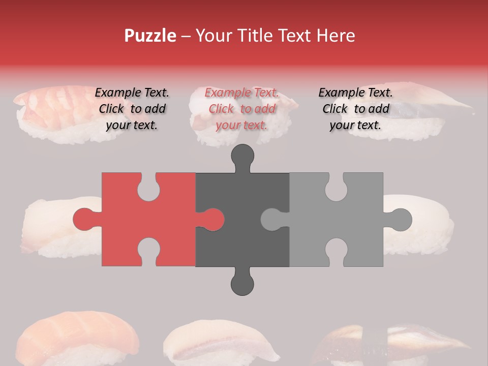 Yellow Salmon Soy PowerPoint Template