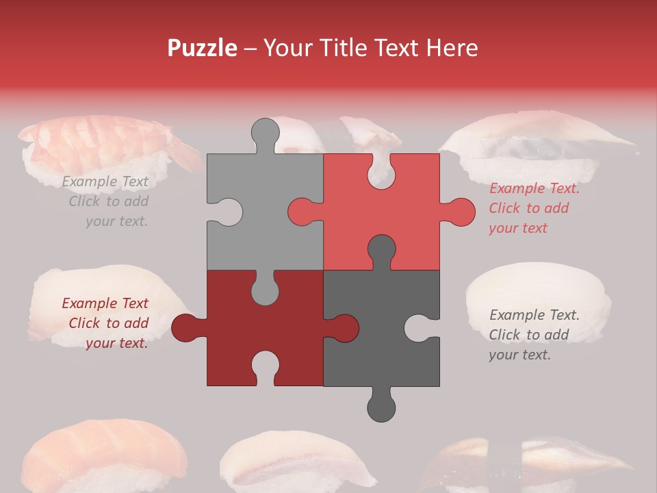 Yellow Salmon Soy PowerPoint Template