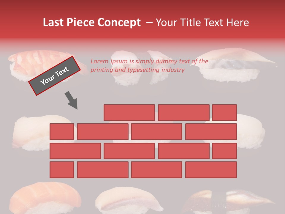 Yellow Salmon Soy PowerPoint Template