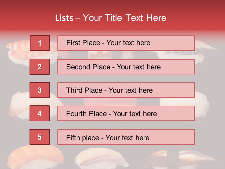 Yellow Salmon Soy PowerPoint Template