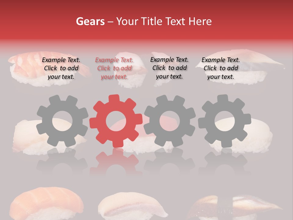 Yellow Salmon Soy PowerPoint Template