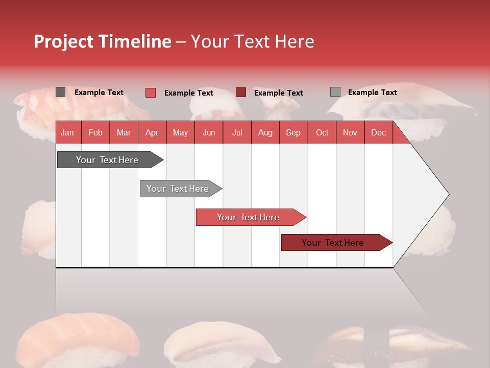 Yellow Salmon Soy PowerPoint Template
