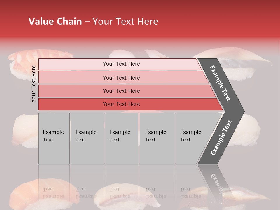 Yellow Salmon Soy PowerPoint Template