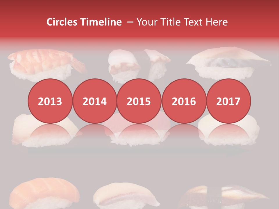 Yellow Salmon Soy PowerPoint Template