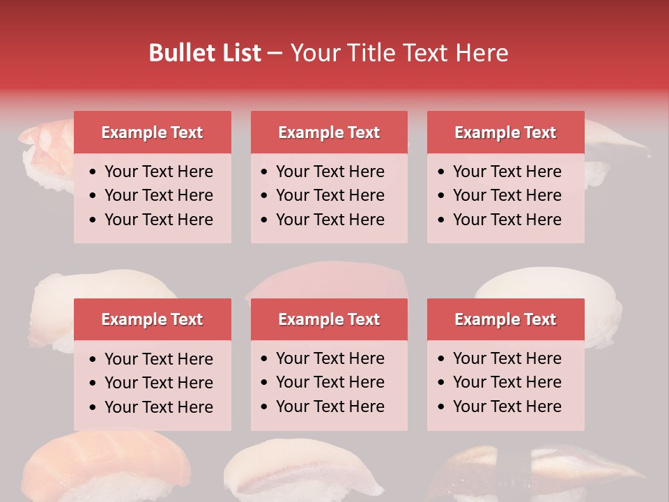 Yellow Salmon Soy PowerPoint Template