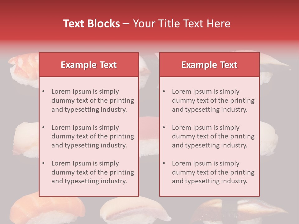 Yellow Salmon Soy PowerPoint Template