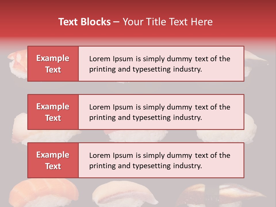 Yellow Salmon Soy PowerPoint Template