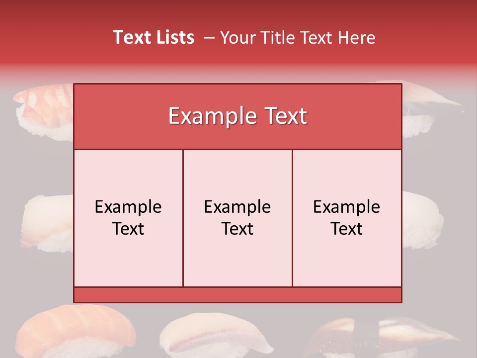 Yellow Salmon Soy PowerPoint Template