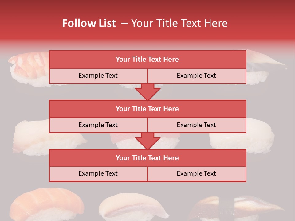 Yellow Salmon Soy PowerPoint Template