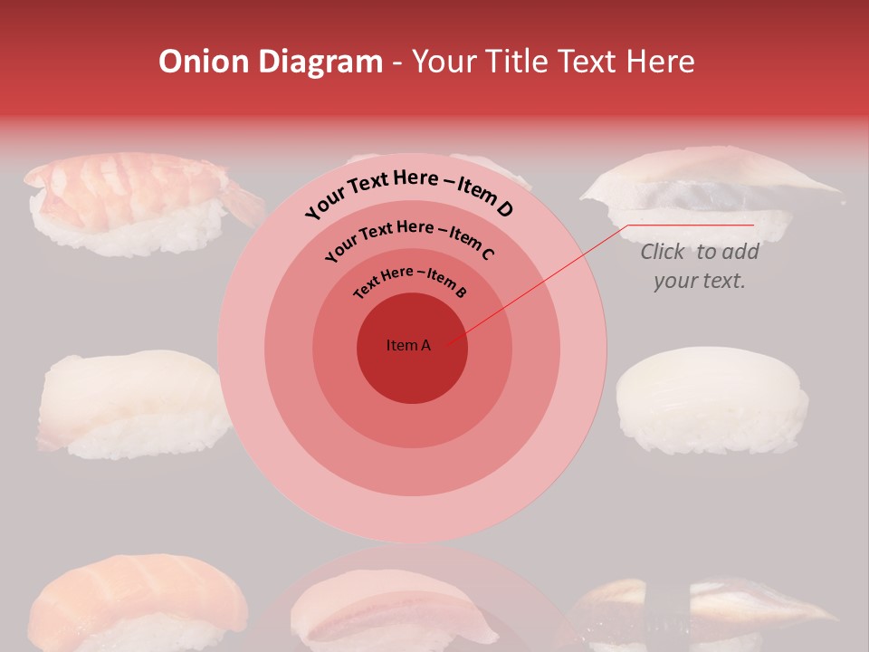 Yellow Salmon Soy PowerPoint Template