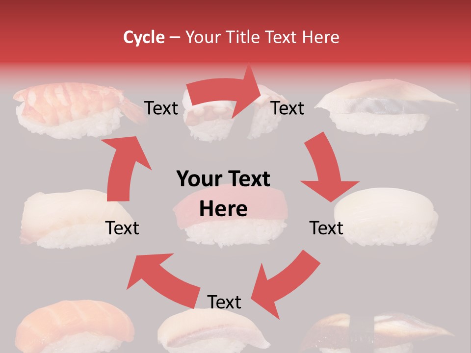 Yellow Salmon Soy PowerPoint Template