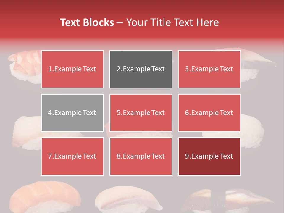 Yellow Salmon Soy PowerPoint Template